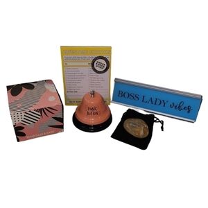 Office Bundle Panic Button, Sign, F*cking Breathe Rock and Awesome Citation